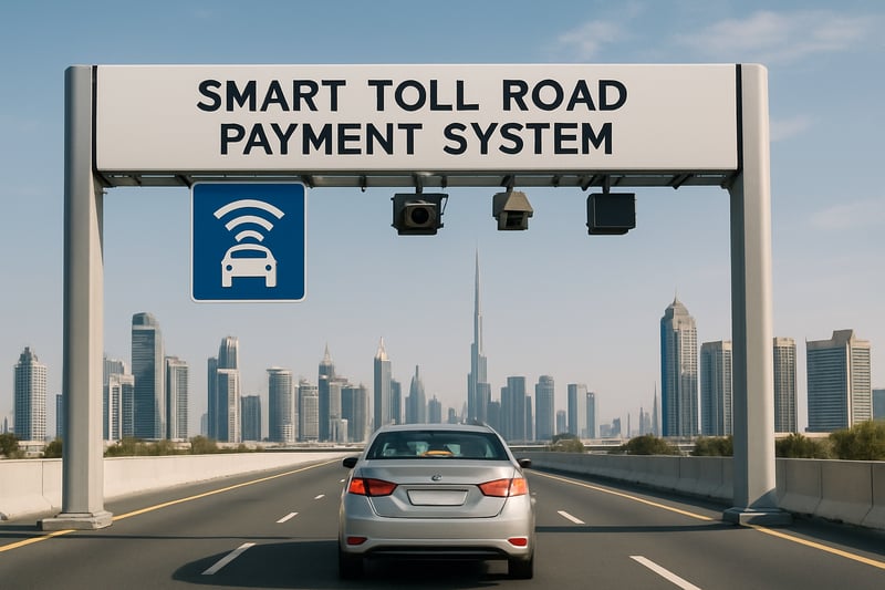 Smart toll road payment system in Dubai