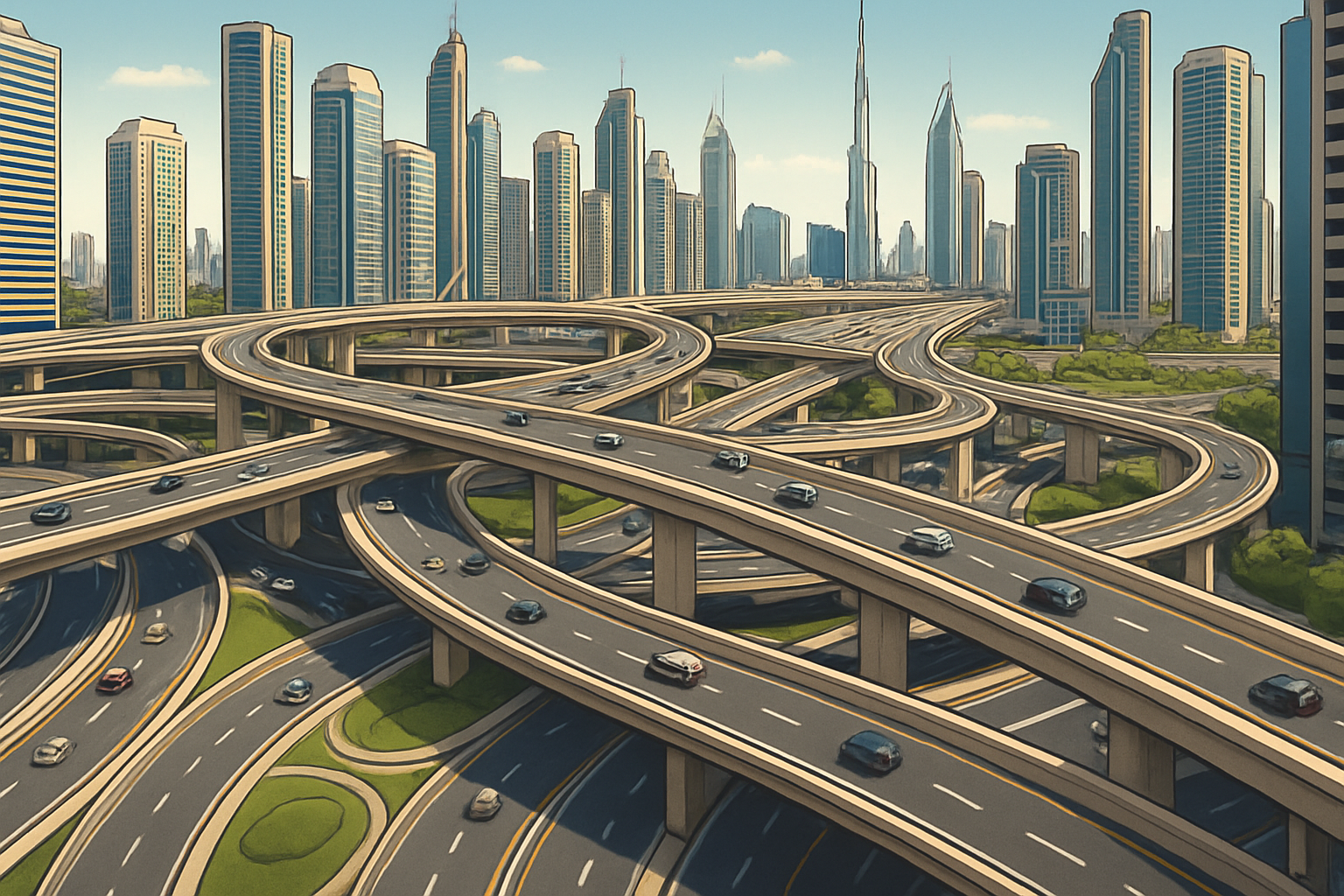 Advanced Road Infrastructure in Dubai